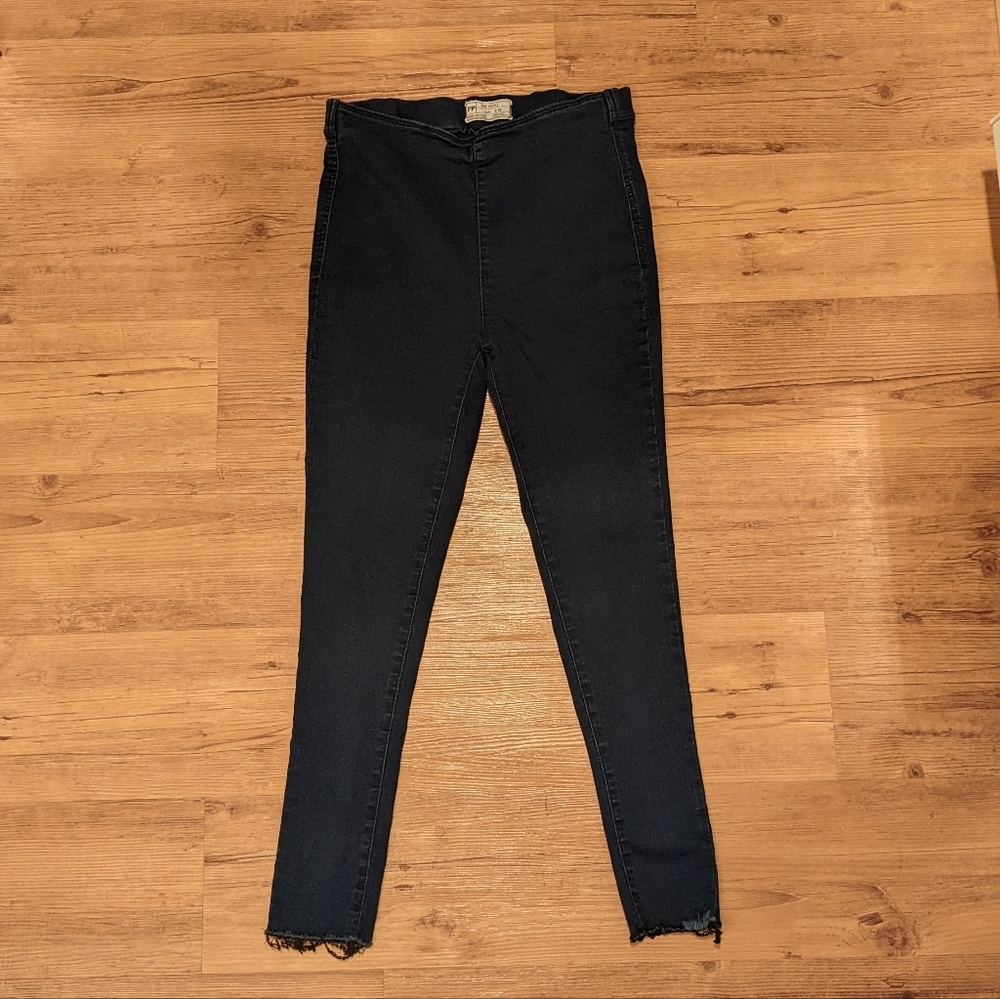 Free People High Rise Raw Hem Jeggings